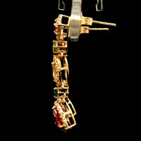 1.89 Ct Pear Tourmaline 14K Gold Earrings
