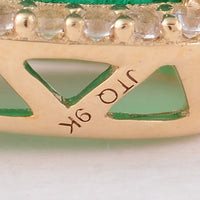 1.95 Ct Oval Emerald 9K Gold Pendant