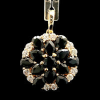 3.37 Ct Pear Sapphire 14K Gold Pendant