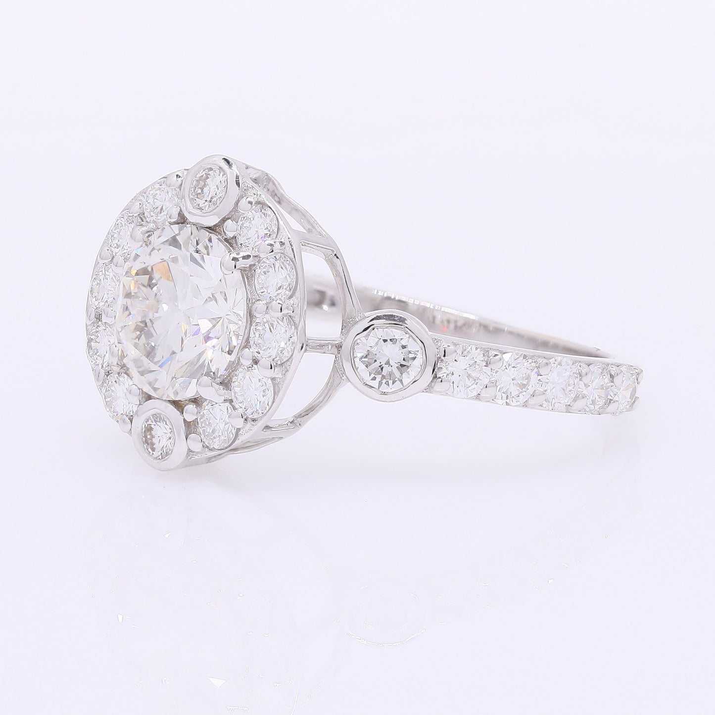 2.08 Carats Lab Grown Diamond 14K Gold Ring