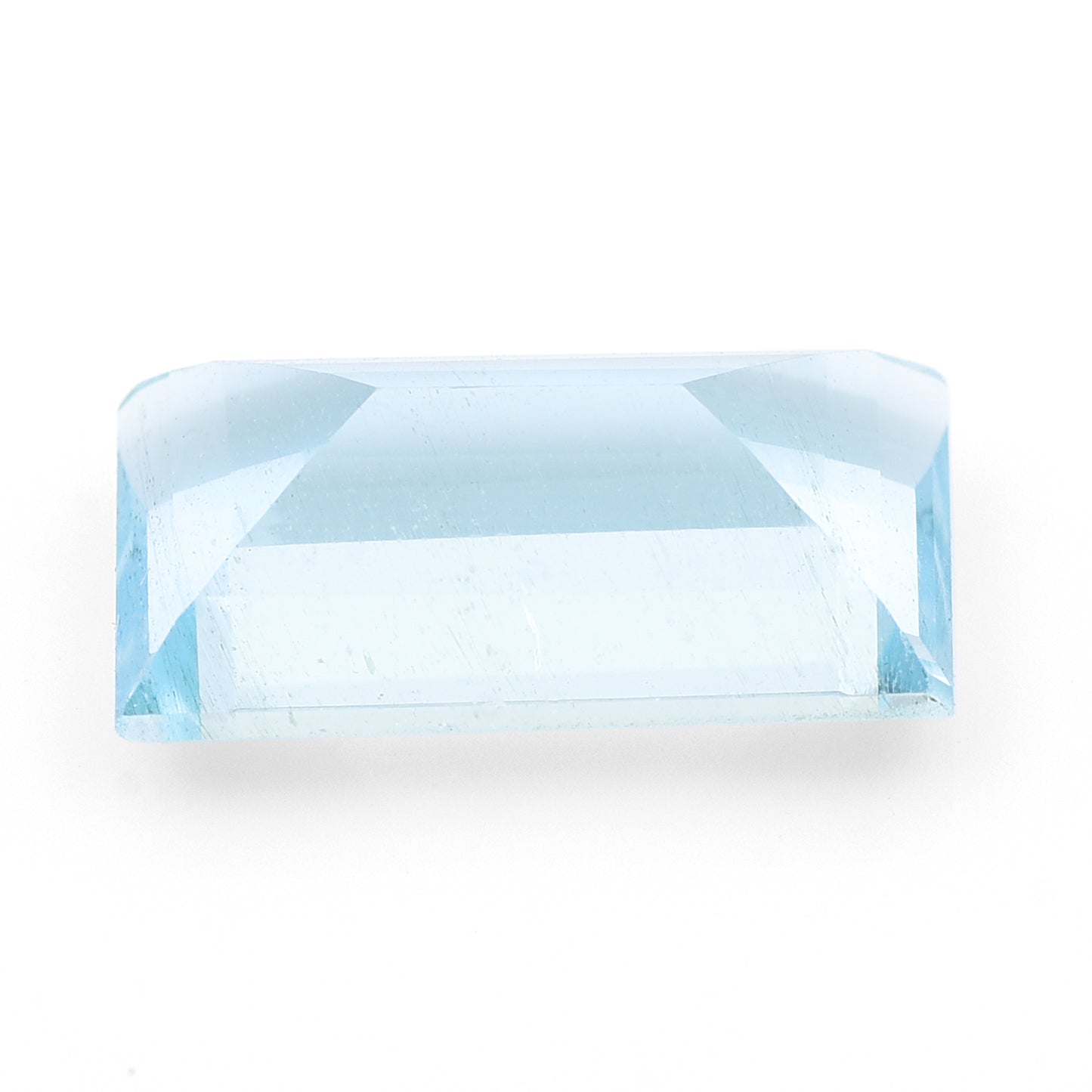 3.43 Natural Beryl Aquamarine Rectangular Step Cut Gemstone
