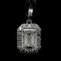2.63 Carats Lab Grown Diamond 14K Gold Pendant