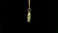 2.07 Ct Pear Emerald 14K Gold Pendant