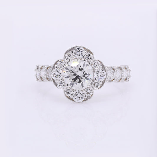1.90 Carats Lab Grown Diamond 14K Gold Ring