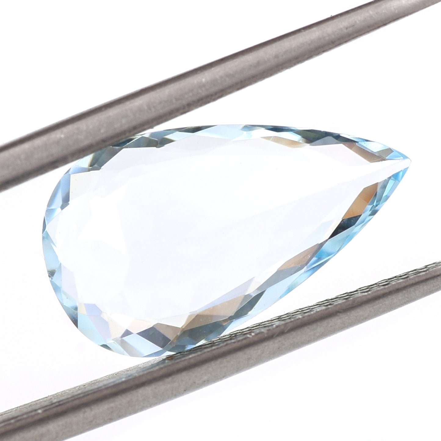 2.94 Natural Beryl Aquamarine Pear Mixed Cut Gemstone