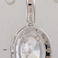 2.30 Carats Lab Grown Diamond 14K Gold Pendant