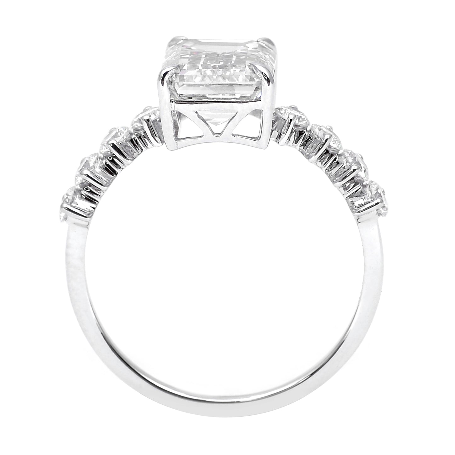 3.50 Carats Lab Grown Diamond 14K Gold Ring