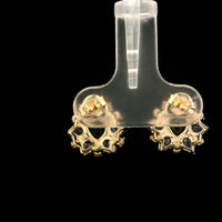 2.51 Ct Trillion Tanzanite 14K Gold Earrings