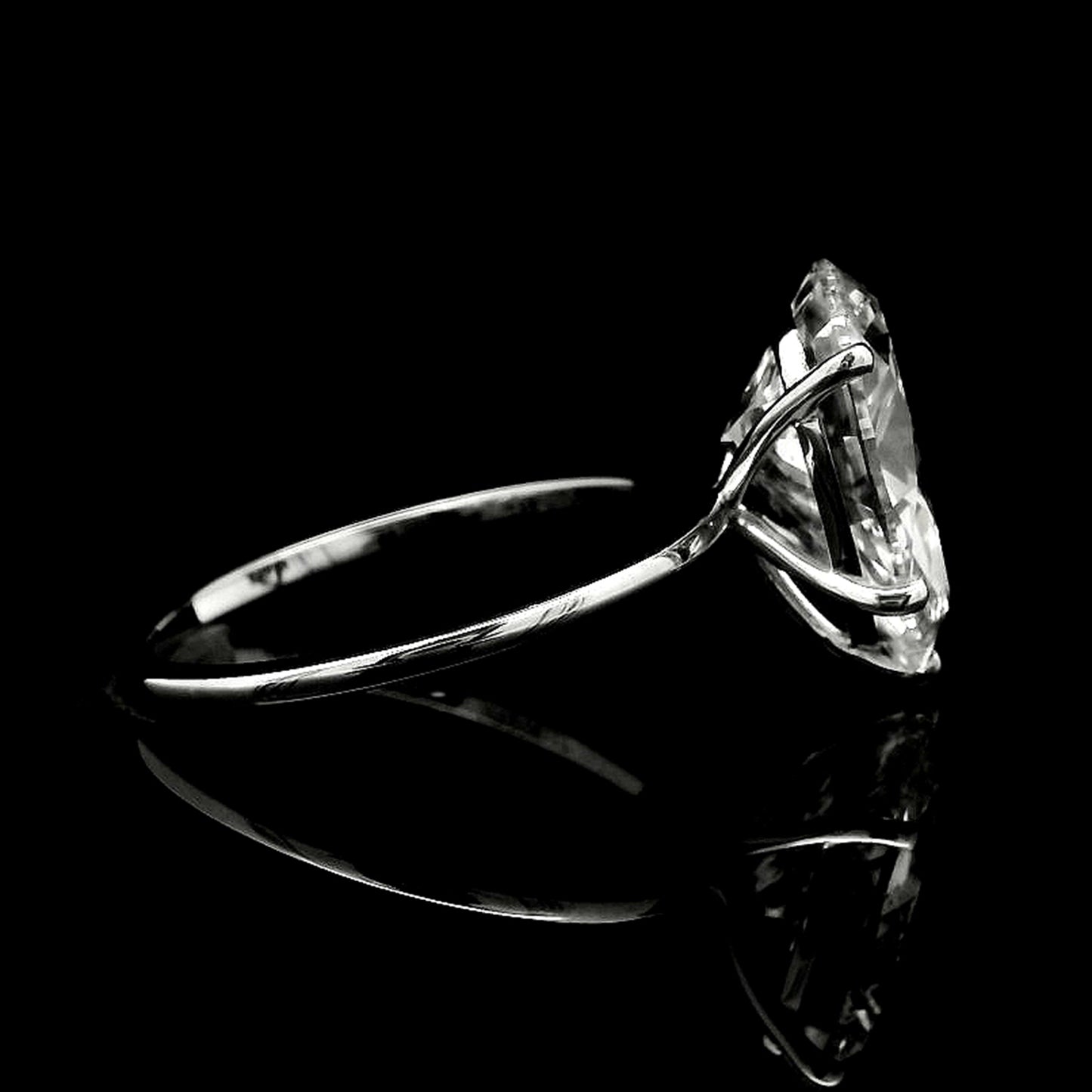 4.07 Carats Lab Grown Diamond 14K Gold Ring