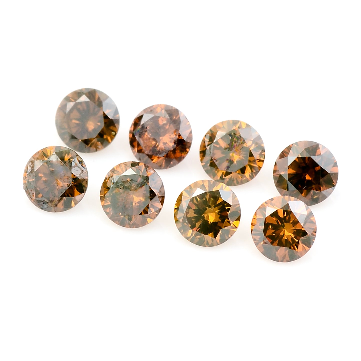 0.66 Red Diamond Round Loose Gemstone