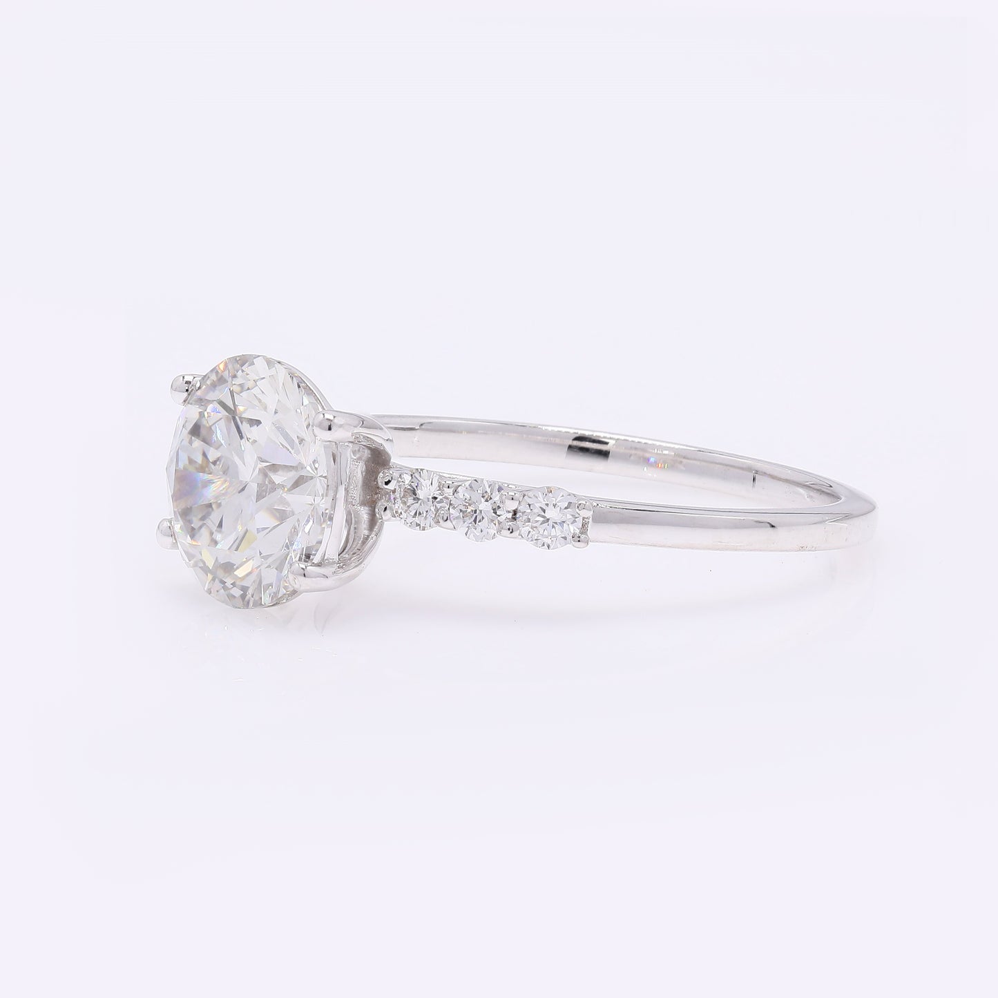 2.33 Carats Lab Grown Diamond 14K Gold Ring