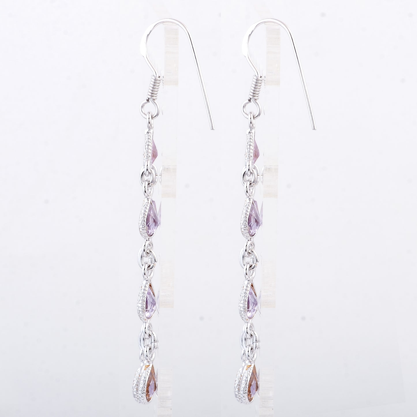 9.55 Ct Amethyst 925 Sterling Silver Earrings