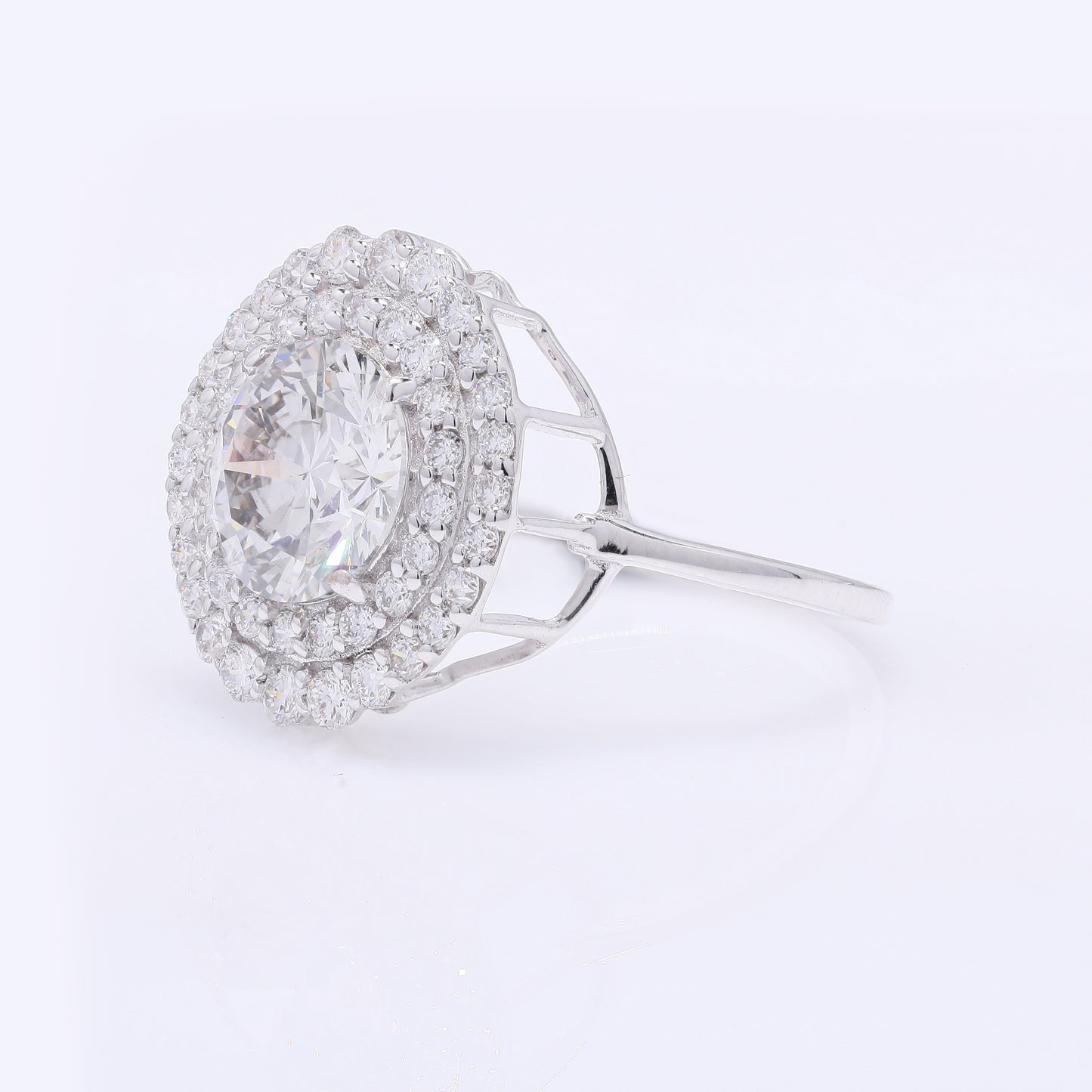 2.80 Carats Lab Grown Diamond 14K Gold Ring