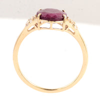2.80 Ct Oval Ruby 14K Gold Ring
