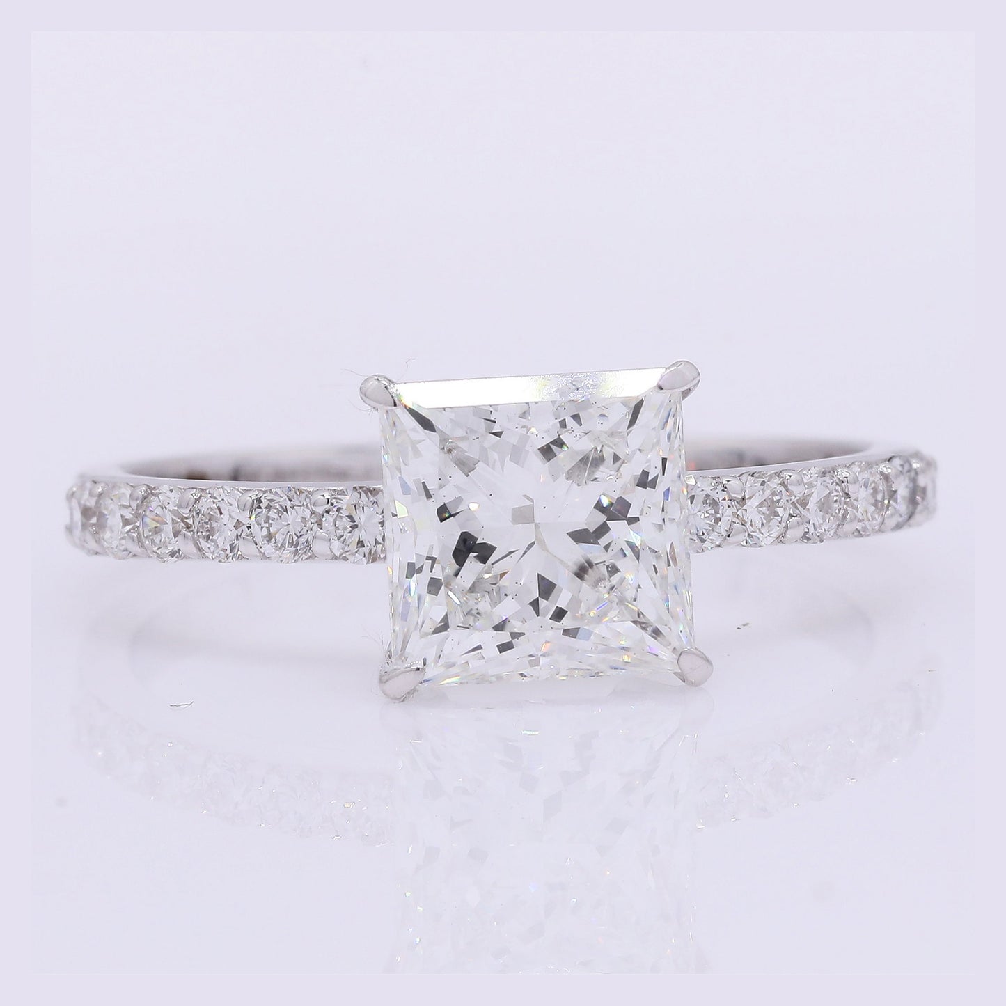 2.18 Carats Lab Grown Diamond 14K Gold Ring