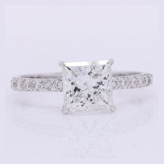 2.18 Carats Lab Grown Diamond 14K Gold Ring