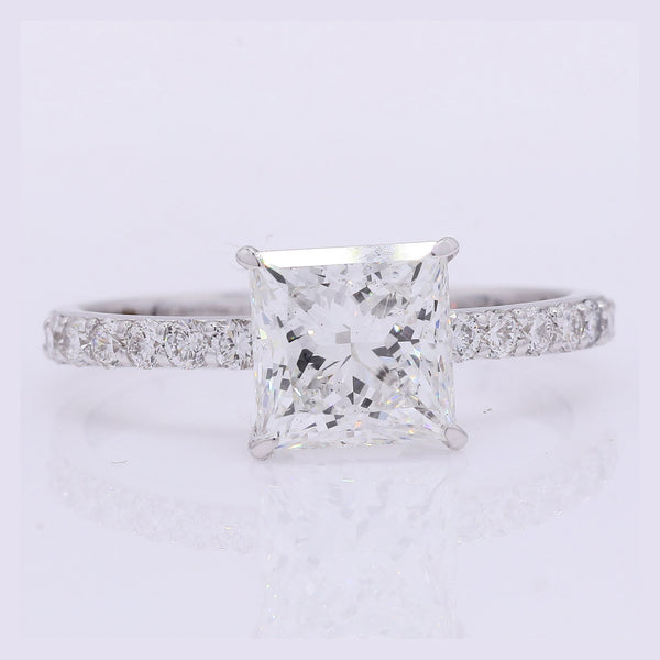 2.18 Carats Lab Grown Diamond 14K Gold Ring
