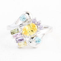 7.08 Ct Cubic Zirconia 925 Sterling Silver Ring
