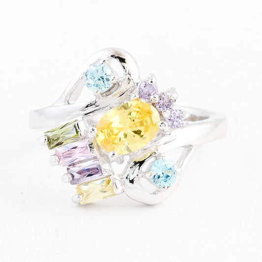 7.08 Ct Cubic Zirconia 925 Sterling Silver Ring