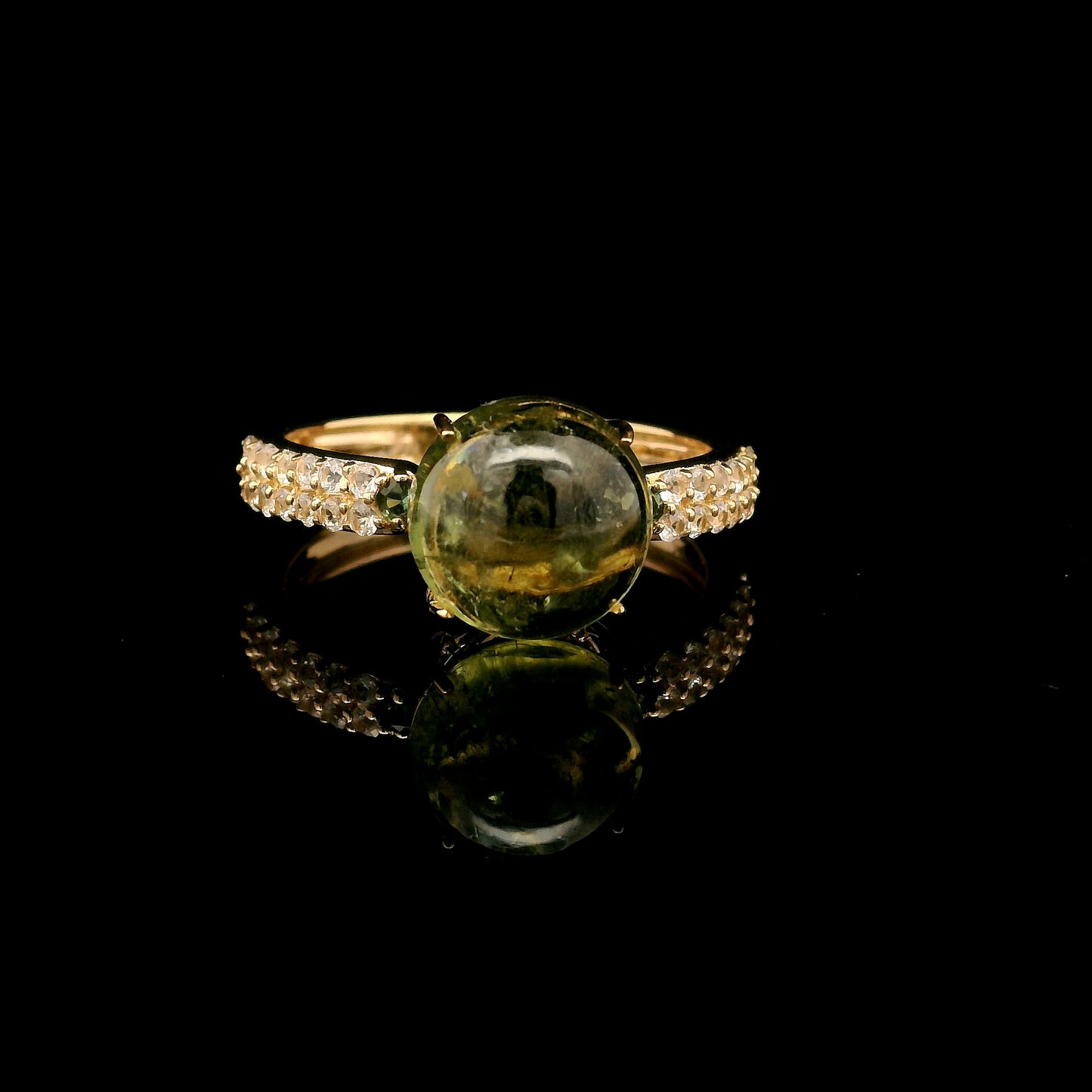 3.63 Carats Tourmaline 14K Gold Ring