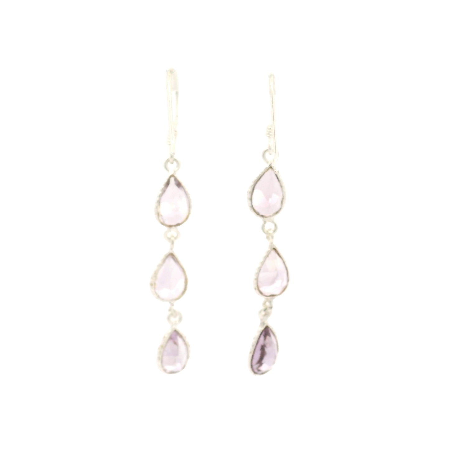 7.15 Ct Amethyst 925 Sterling Silver Earrings