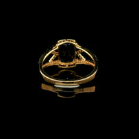 2.35 Ct Cushion Mixed Cut Natural Tanzanite 14K Gold Ring