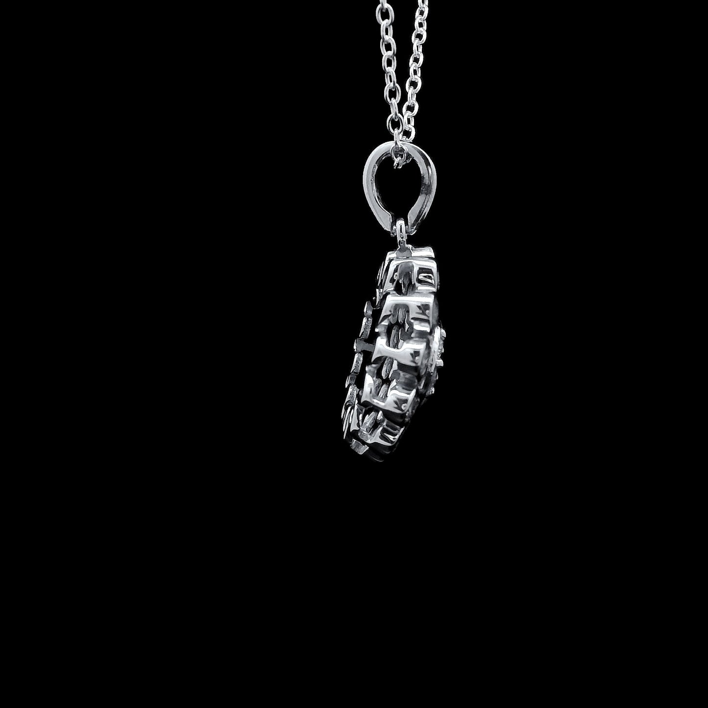 0.84 Ct Round Lab Grown Diamond 925 Sterling Silver Pendant