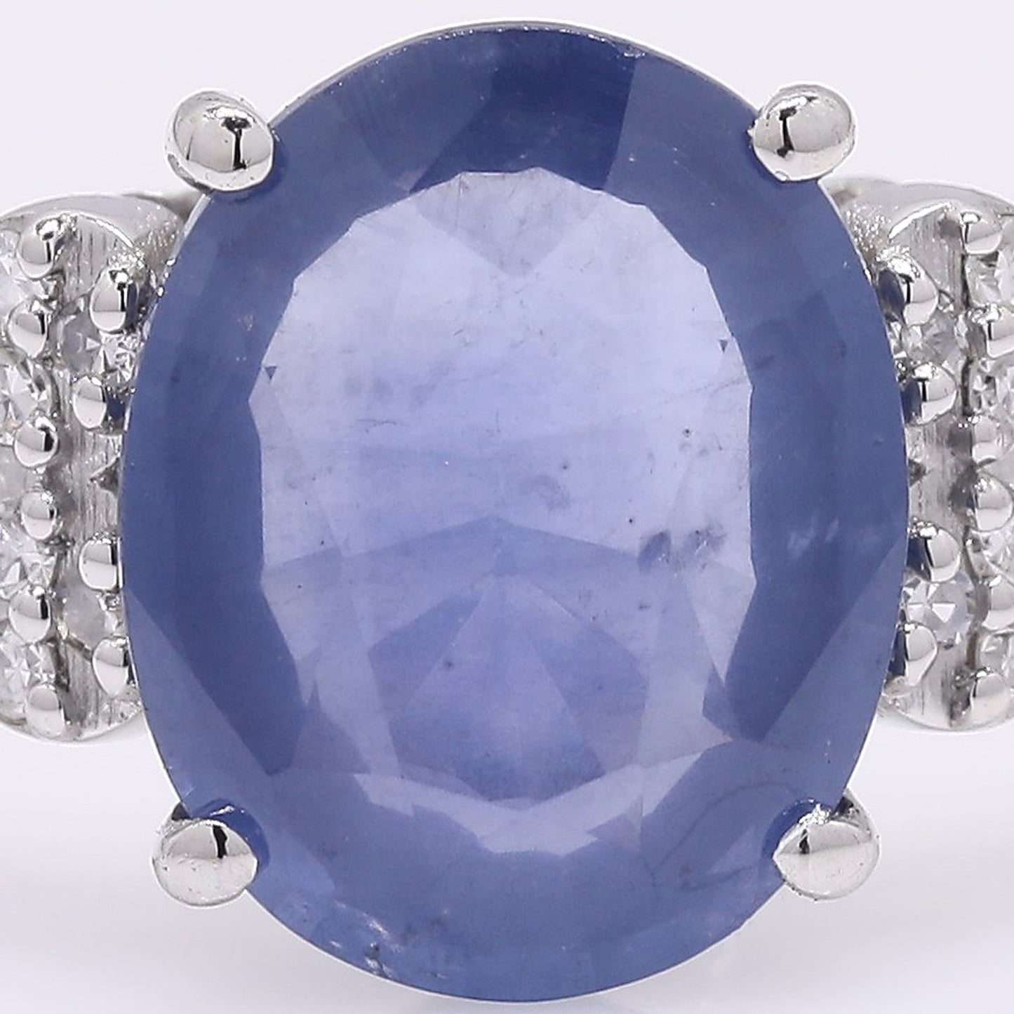 1.92 Ct Oval Mixed Cut Natural Sapphire 950 Platinum Ring