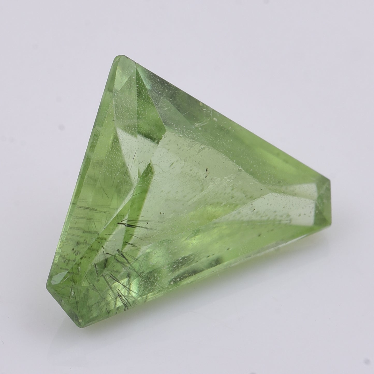 5.49 Natural Peridot Modified Triangular Mixed Cut Gemstone