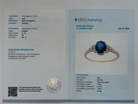 1.68 Ct Oval Natural Sapphire 14K Gold Ring
