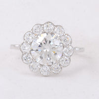 2.91 Carats Lab Grown Diamond 14K Gold Ring