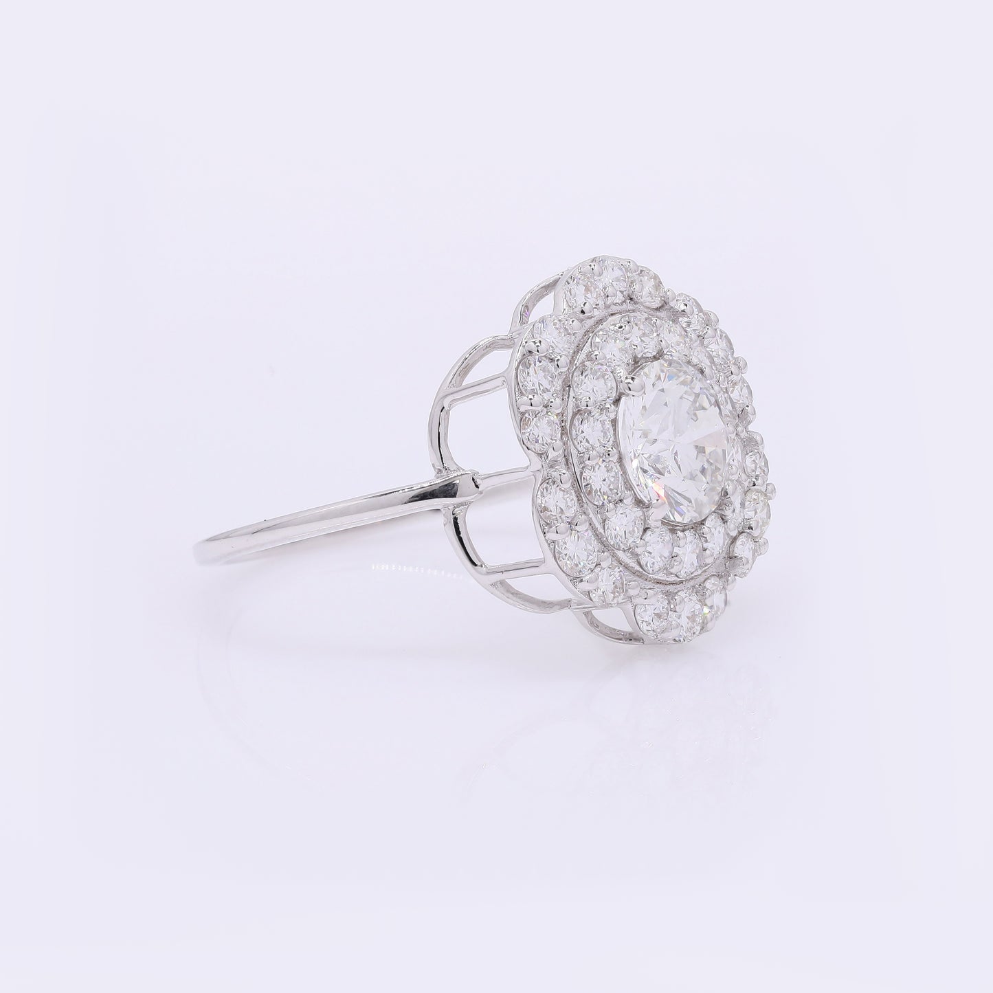 1.99 Carats Lab Grown Diamond 14K Gold Ring