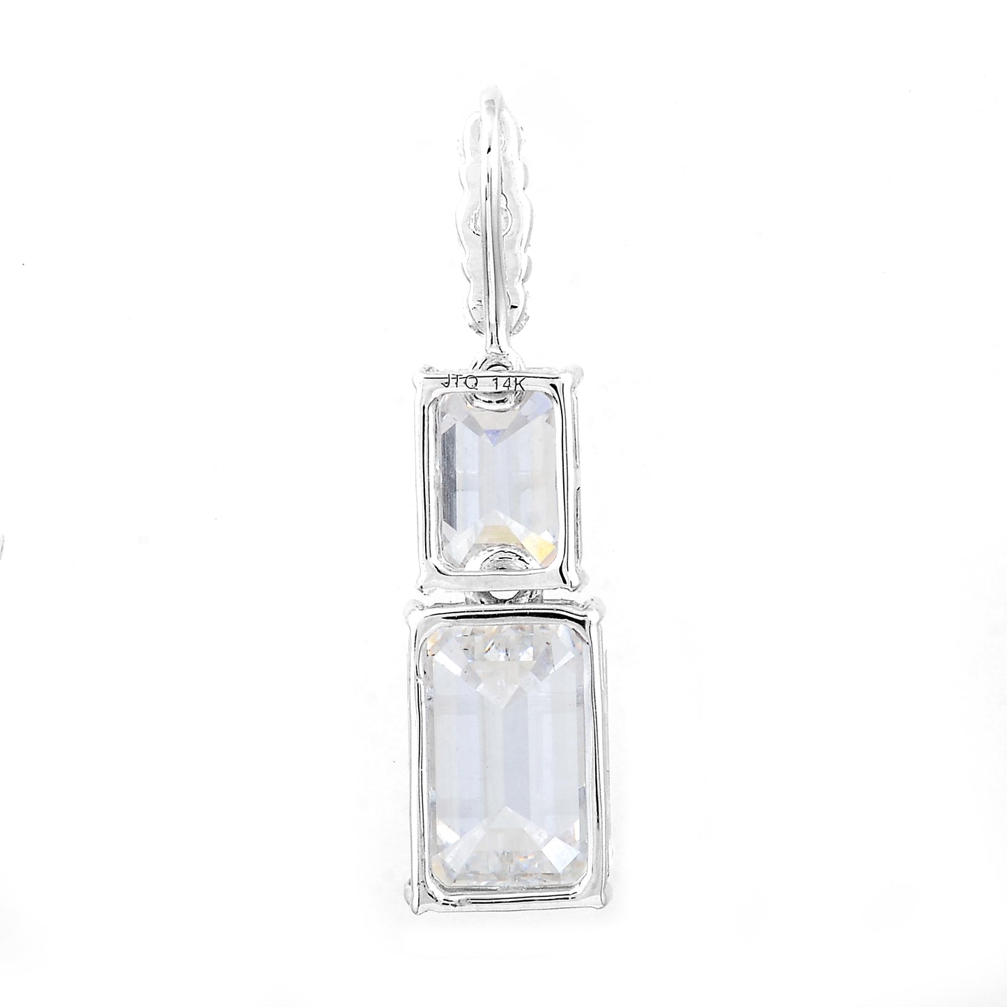 3.25 Ct Octagon Lab Grown Diamond 14K Gold Pendant