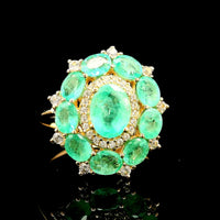2.48 Ct Oval Emerald 14K Gold Ring