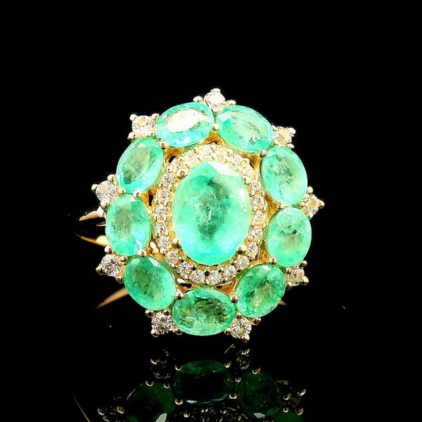 2.48 Ct Oval Emerald 14K Gold Ring