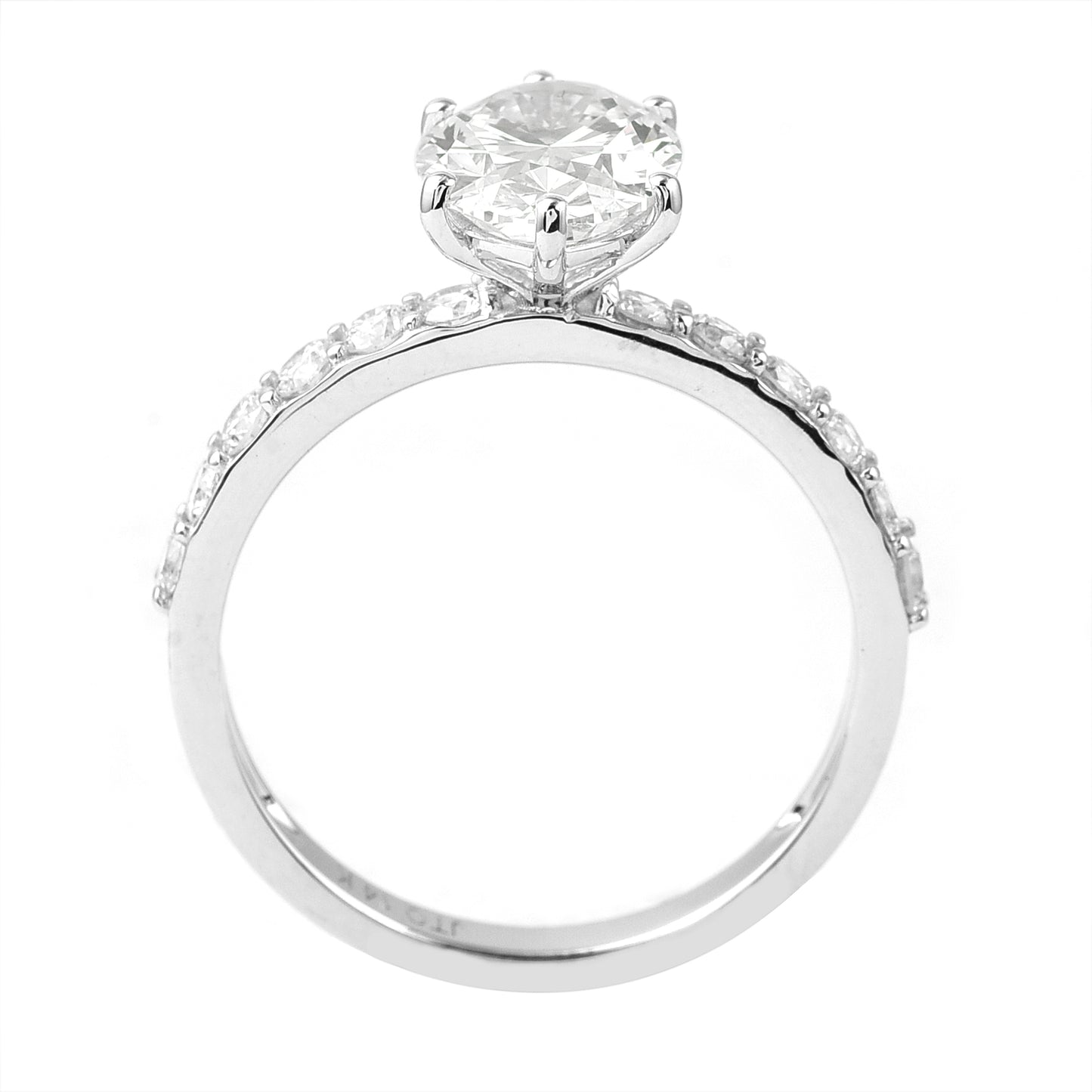 2.39 Carats Lab Grown Diamond 14K Gold Ring