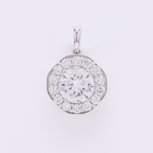2.02 Carats Lab Grown Diamond 14K Gold Pendant