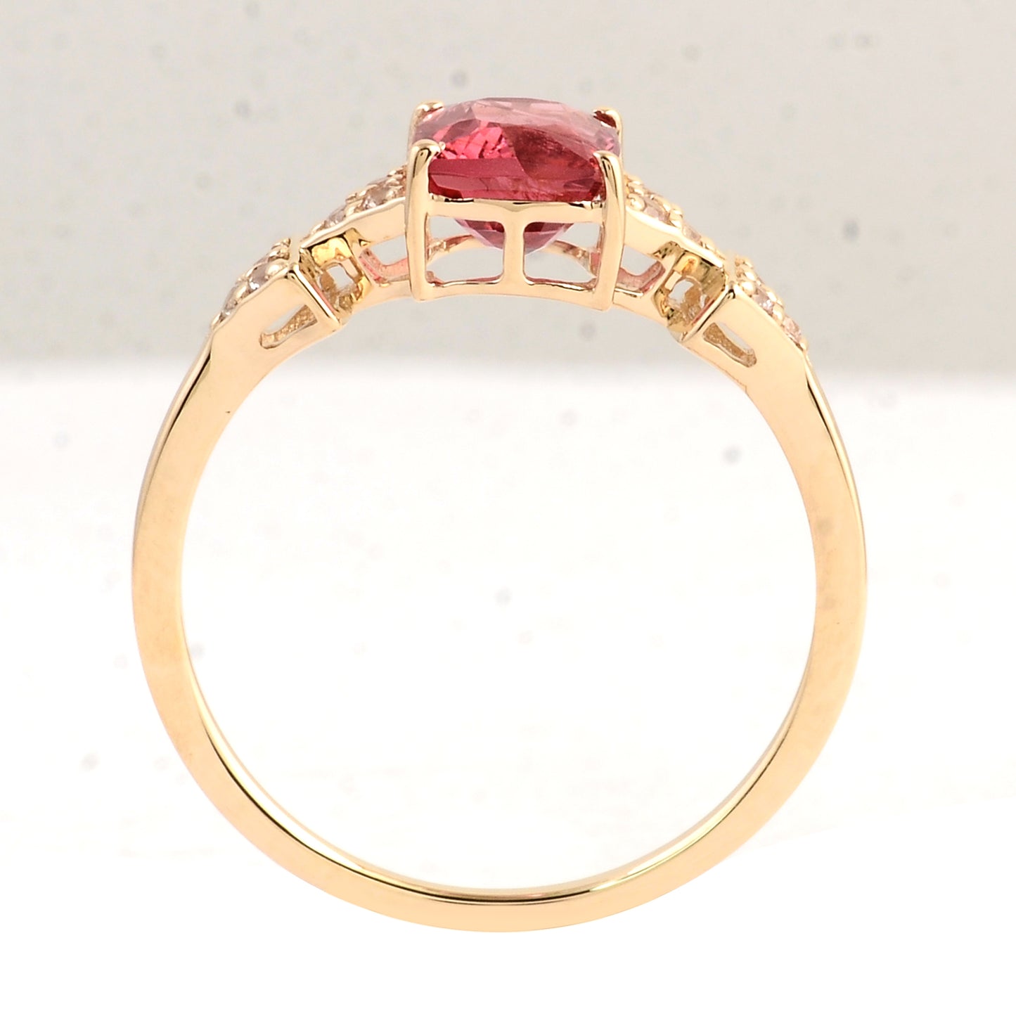 1.36 Ct Square Spinel 14K Gold Ring