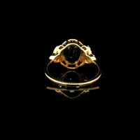 2.72 Ct Oval Mixed Cut Natural Sapphire 14K Gold Ring