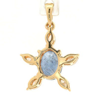 1.46 Ct Oval Sapphire 14K Gold Pendant