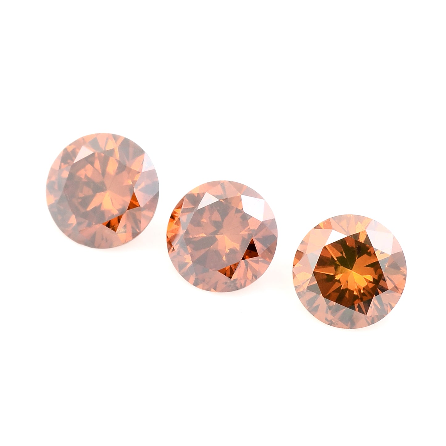 0.55 Red Diamond Round Loose Gemstone
