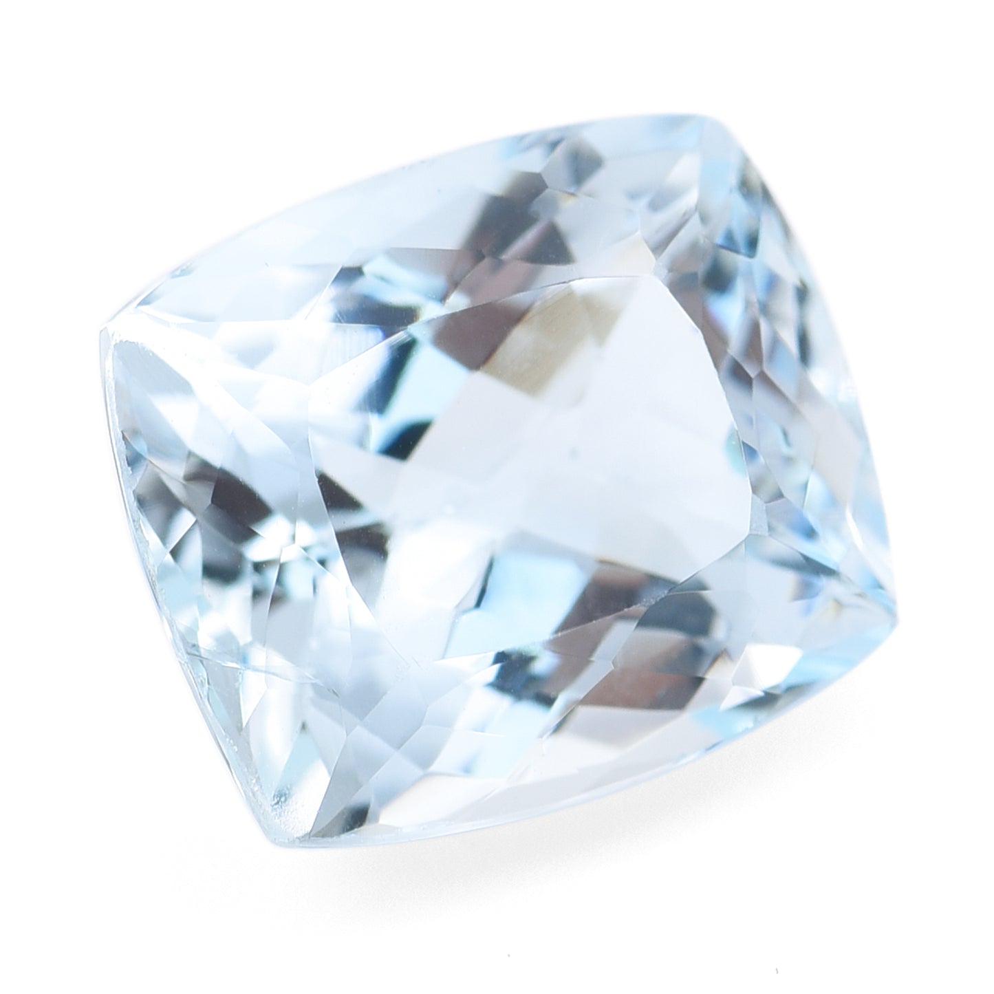 5.5 Natural Beryl Aquamarine Rectangular Cushion Mixed Cut Gemstone
