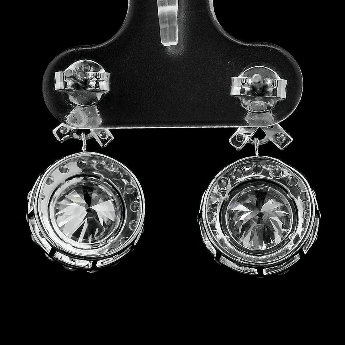 4.06 Ct Round Lab Grown Diamond 14K Gold Earrings