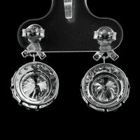 4.06 Ct Round Lab Grown Diamond 14K Gold Earrings