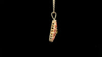 2.26 Ct Round Tourmaline 14K Gold Pendant