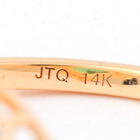 0.93 Ct Pear Mixed Cut Natural Emerald 14K Gold Ring