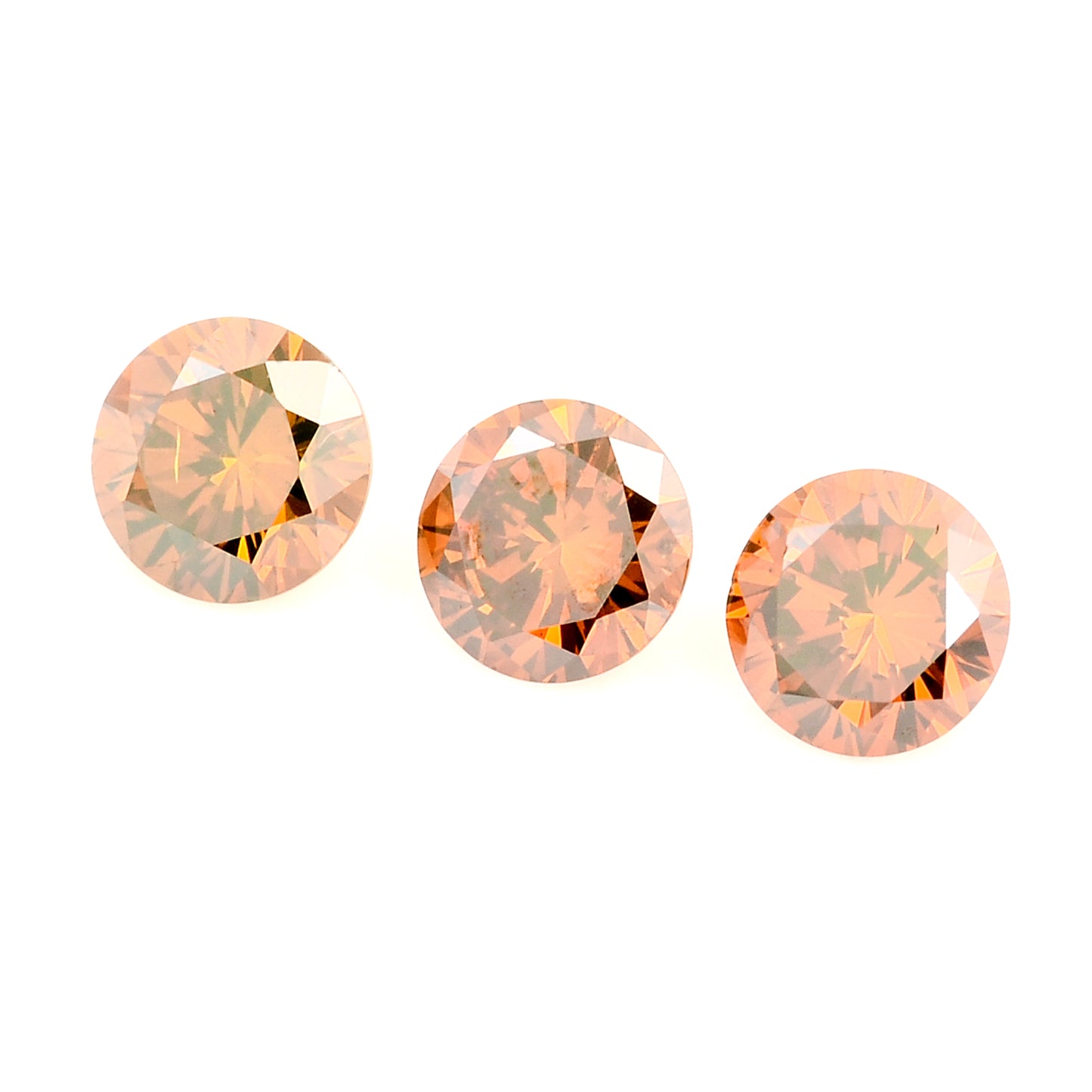 0.50 Red Diamond Round Loose Gemstone