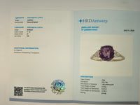 2.40 Ct Cushion Natural Spinel 14K Gold Ring