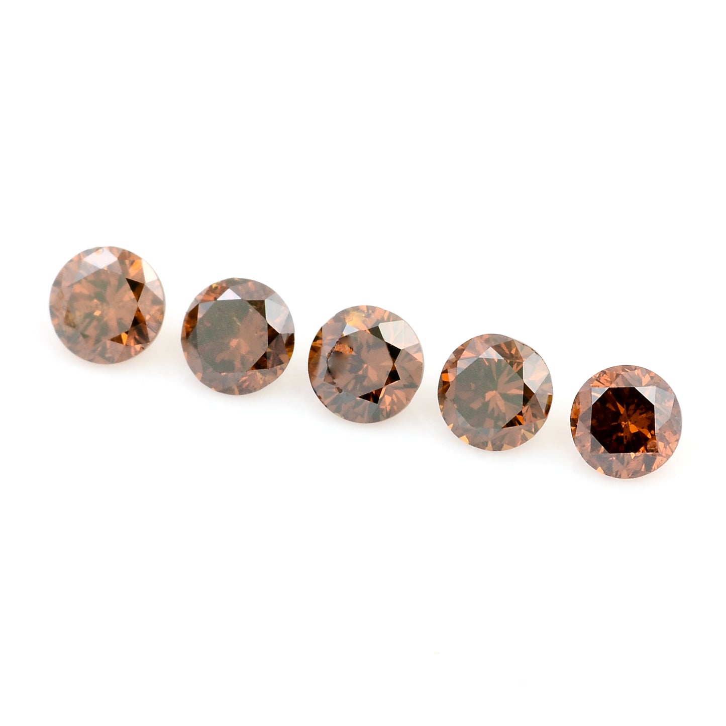 0.51 Red Diamond Round Loose Gemstone