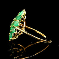 2.73 Ct Round Emerald 14K Gold Ring
